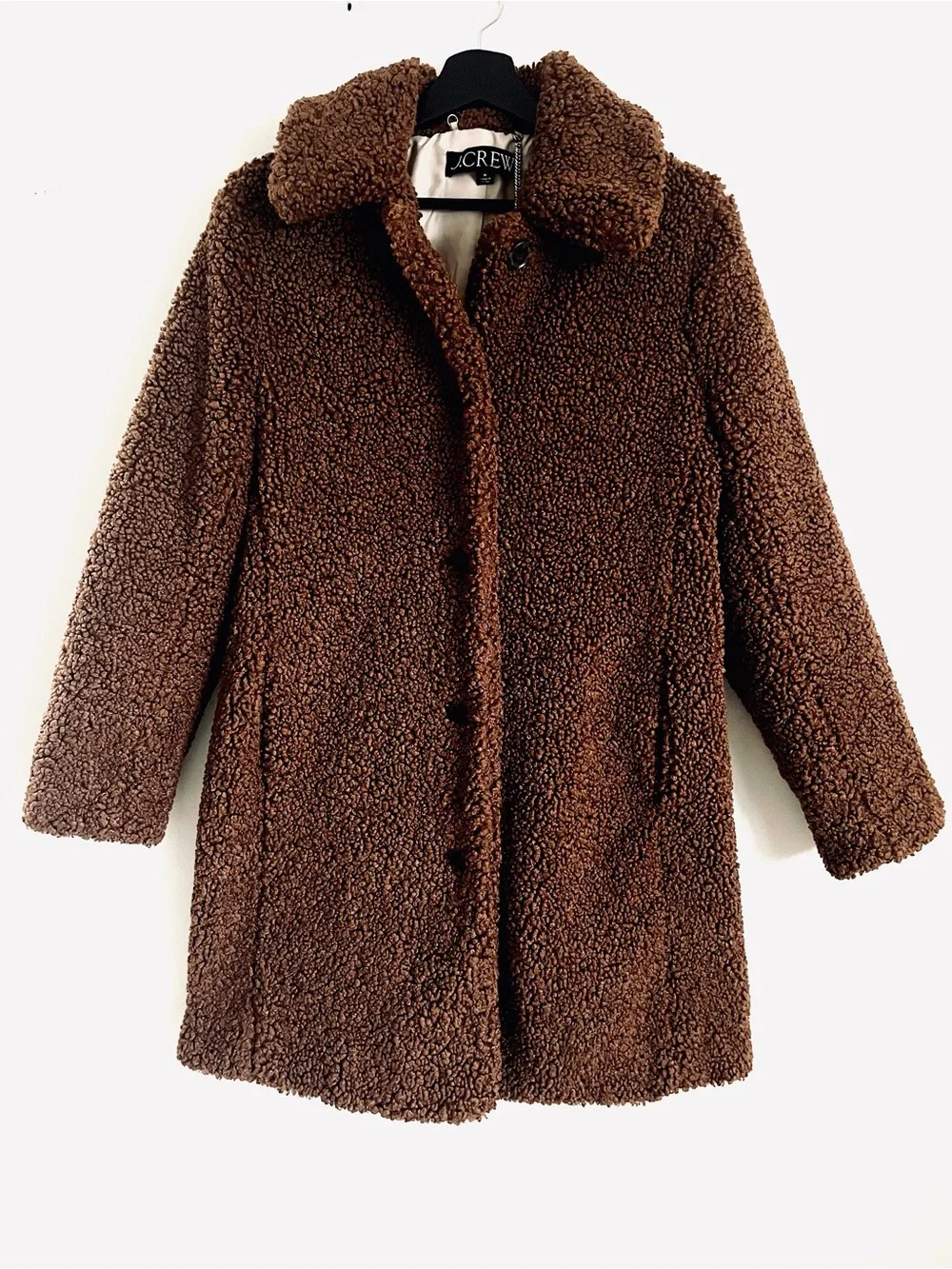 J. Crew Teddy Sherpa Lady Topcoat NWT Size M